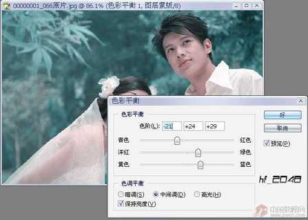 照片PS调色系列教程:制作唯美婚纱效果