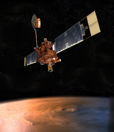 科技时代_美国火星环球探测者太空船与地球失去联系