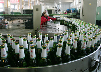 青啤(兴凯湖)公司正式出品青岛啤酒