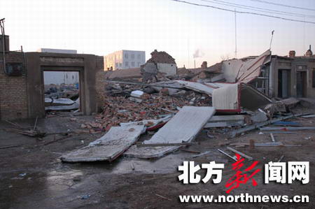 内蒙小区爆炸系非法制造储存雷管所致(图)