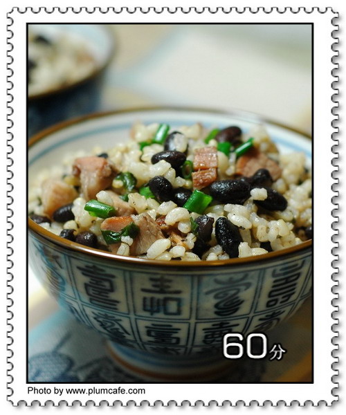 叉烧黑豆糙米炒饭 叉烧黑豆糙米炒饭
