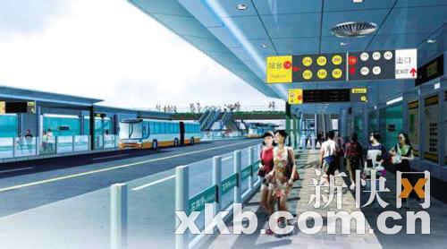 广州快速公交露出庐山真面目 如坐地铁(图)