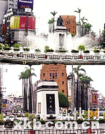台湾嘉义市孙中山塑像倒塌 民众称台湾有难