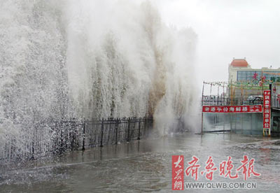 受韦帕影响 山东半岛及鲁东南普降暴雨(图)