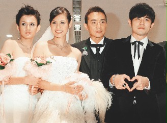 刘畊宏昨日完婚 伴郎周杰伦引爆婚礼现场(图)