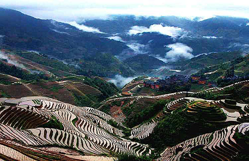 广西著名风景区——龙脊梯田景区