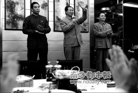 饭店老板邀伟人特型演员发表经典讲话(图)