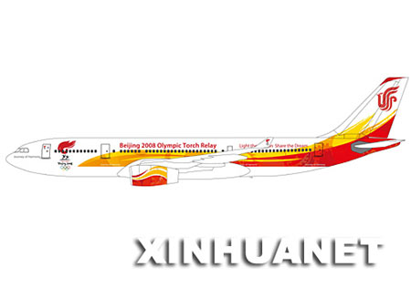 组图:北京奥运会火炬接力形象景观发布