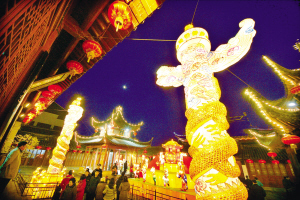 夫子庙昨晚上灯明日闹花灯(组图)