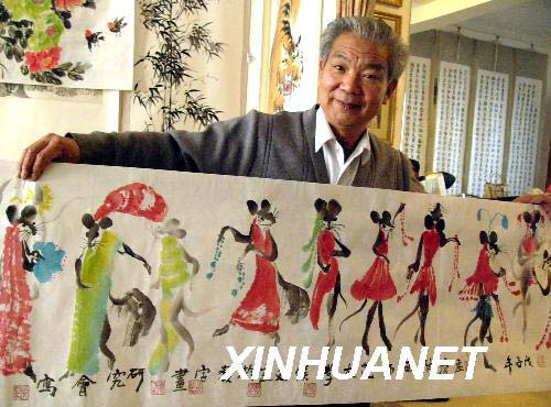 退休教授画出2008只“运动鼠”祝福奥运(图)