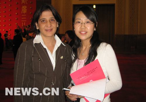 古巴驻华大使夫人向中国广大妇女致以节日祝福