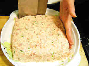 豆腐猪肉饼