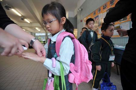 香港流感得到有效控制 小学幼儿园全面复课(图)