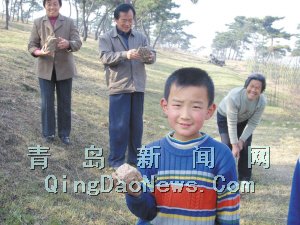 平度山头现唱歌响石 造型各异一摇就作响(图)