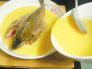太阳鱼蒸蛋