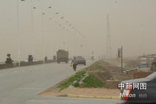 吉林延边遭大风突袭 瞬时最大风力达到11级(图)