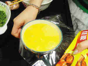 日本风味小吃:虾仁茶碗蒸