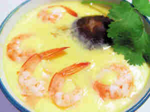 日本风味小吃:虾仁茶碗蒸