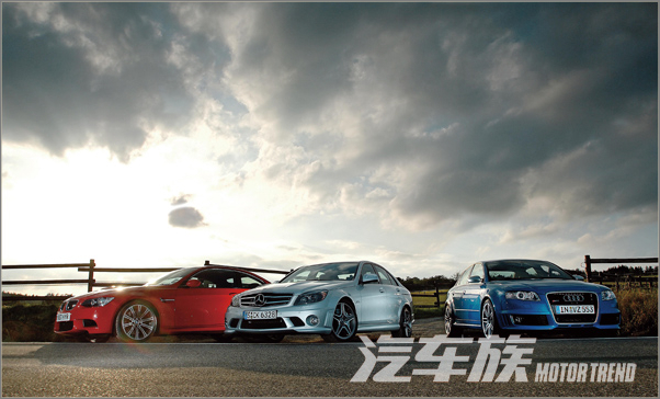 宝马M3 VS奔驰C63 AMG VS奥迪RS4 宝马M3 VS奔驰C63 AMG VS奥迪RS4