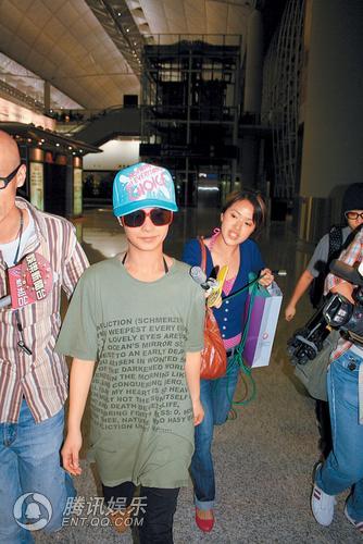 阿娇好莱坞试镜成功 返港露欢颜避谈陈冠希(图)