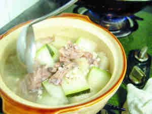 冬瓜薏米煲鸭