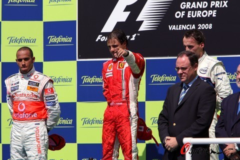 F1欧洲站-马萨力压小汉夺冠 莱科宁爆缸退赛