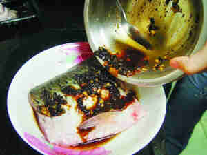 豆豉蒸鲩鱼