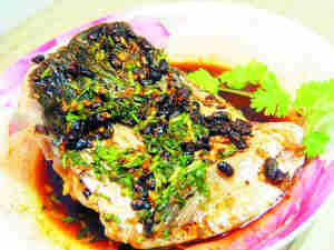 豆豉蒸鲩鱼
