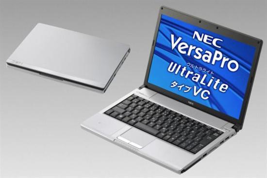 仅重868克NEC新推超轻12寸镁合金笔记本