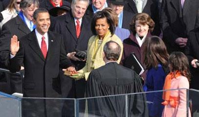 奥巴马就职华盛顿手机网络出现拥堵-奥巴马就