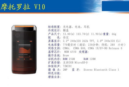 中国电信定制 摩托罗拉V10独家曝光