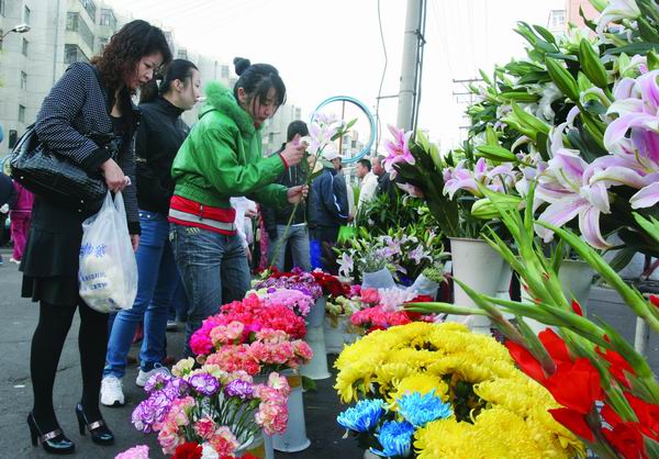 买鲜花送母亲