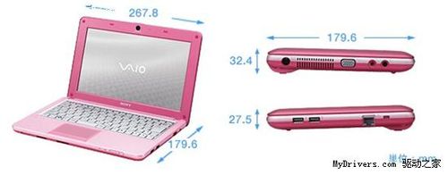 索尼首款上网本发布 10.1寸VAIO W