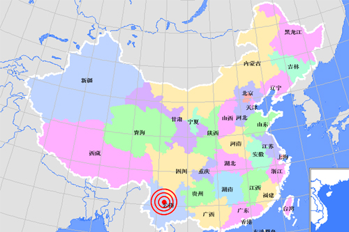 云南省楚雄彝族自治州姚安县发生6.0级地震