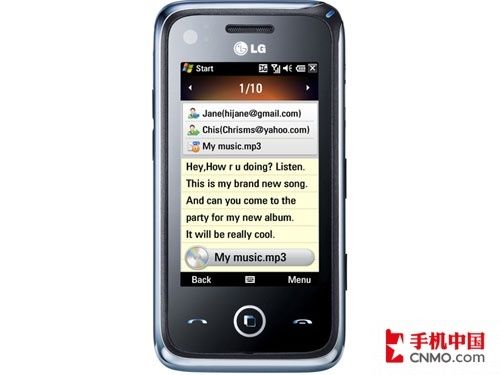 3D触控UI LG推WM 6.5智能强机GM750
