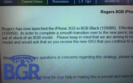 再曝传闻 传苹果将推8GB版iPhone 3GS