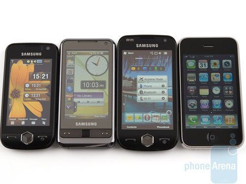 三星i8000贴身对比iPhone/i900/S8000c