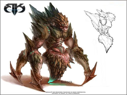 融合幻想与科幻berkani怪物原画