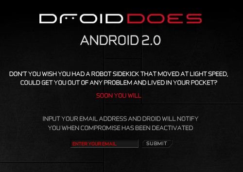 10月30日发布 MOTO谷歌新机Droid亮相官网