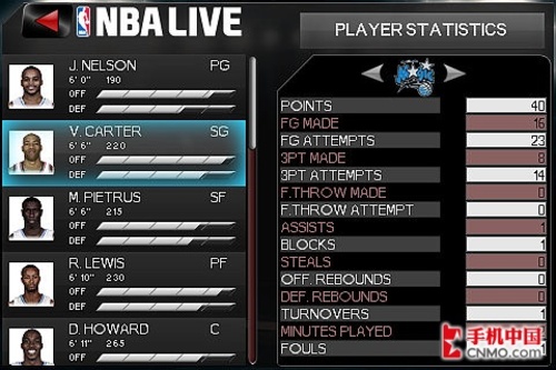 iPhone顶级游戏 NBA Live 2010全体验