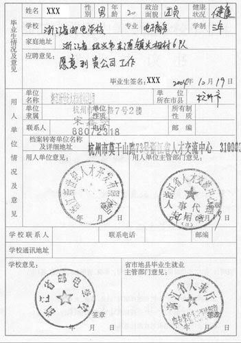 就业协议书样本(资料图)