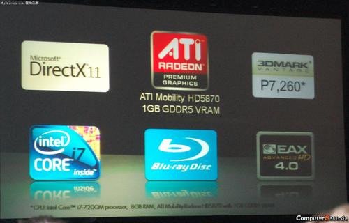 5870游戏本华硕造 3DMark成绩首度曝光
