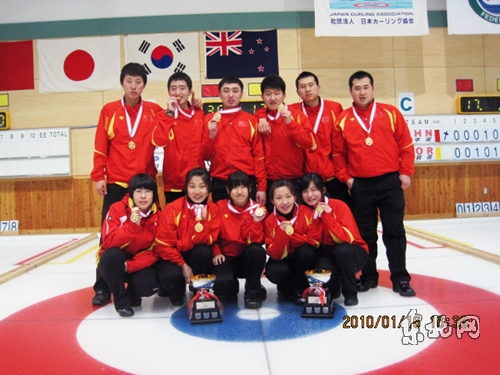 冰壶男女国青队太平洋青锦赛双夺冠 队员均为