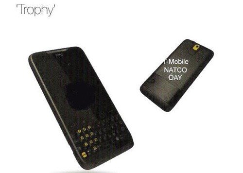 HTC触屏全键盘新机Trophy曝光