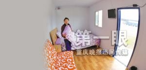 村民用集装箱改装房屋开农家乐(组图)