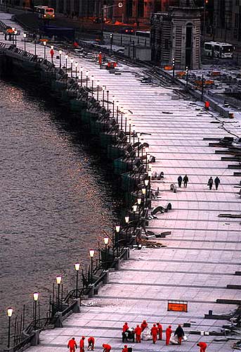 上海新外滩试灯 3月底将对外开放(组图) -上海新