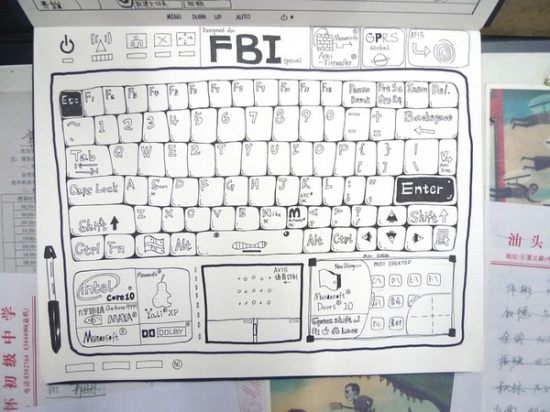 苹果压力大 爆笑网友制鸭梨笔记本