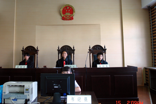 哈尔滨小学生争当大法官 模拟法庭开庭了-