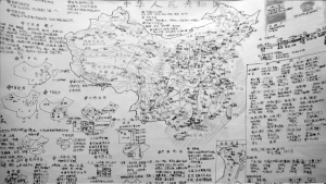济南一10岁男孩成地图大王 可默画各类地图