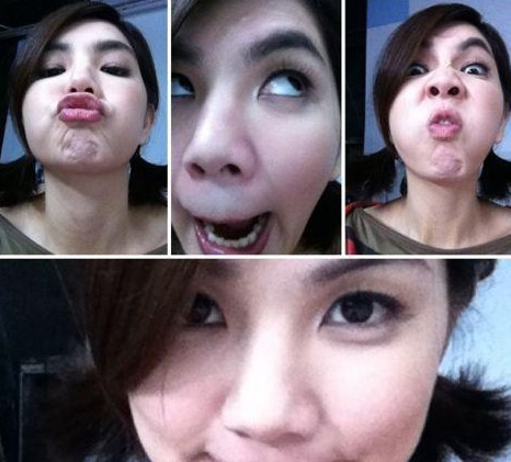  Ella 扮鬼脸装可爱自拍照 网友称神似Selina- Ella 